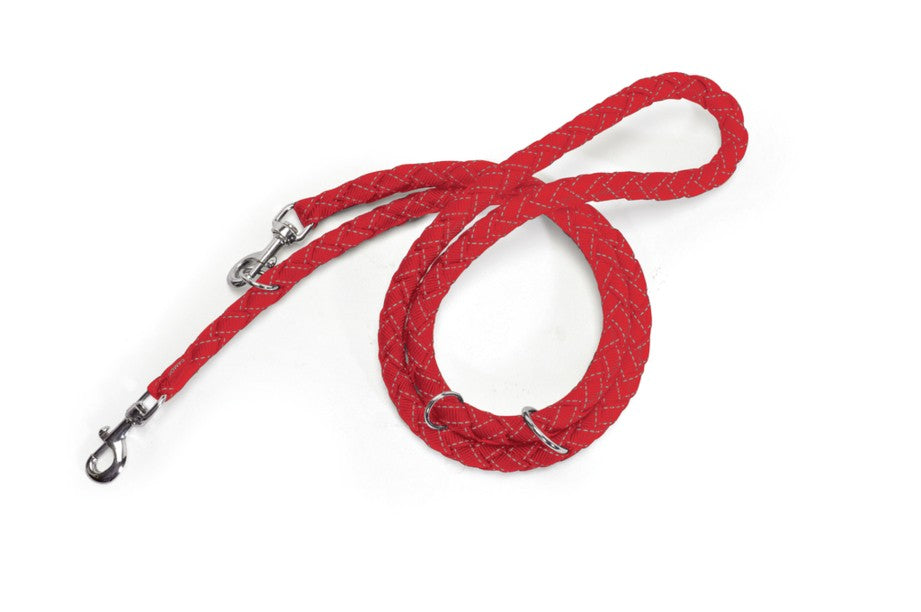 Guinzaglio per addestramento reflex rosso 15 x 1950 mm