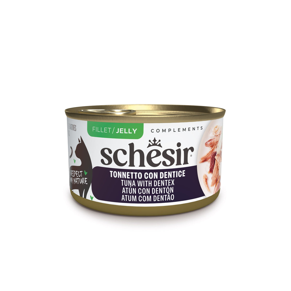 Schesir cat tonno dentice 85g