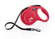 Flexi new classic in fettuccia m 5m rosso