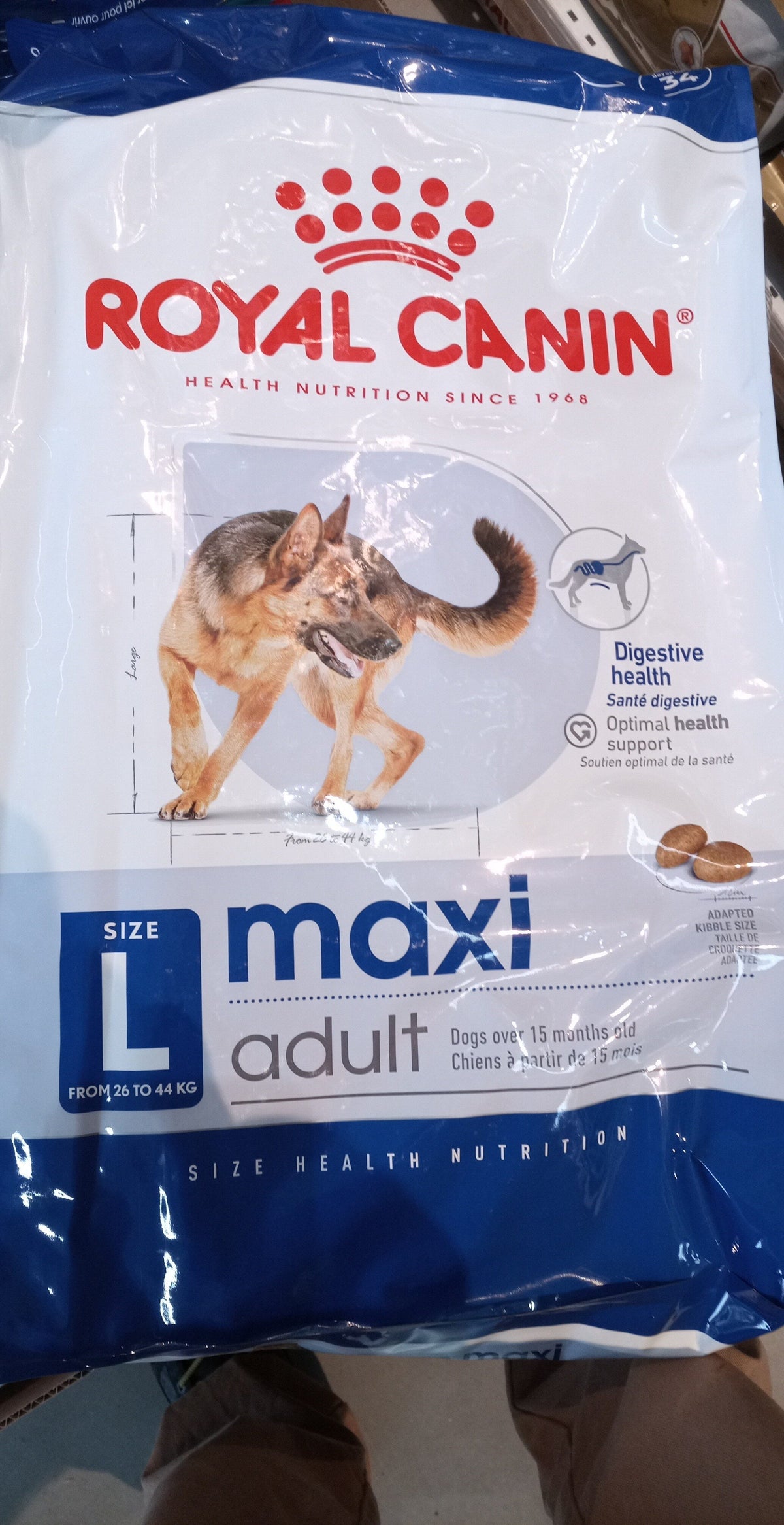 Size health nutrition dog maxi adult 12 kg