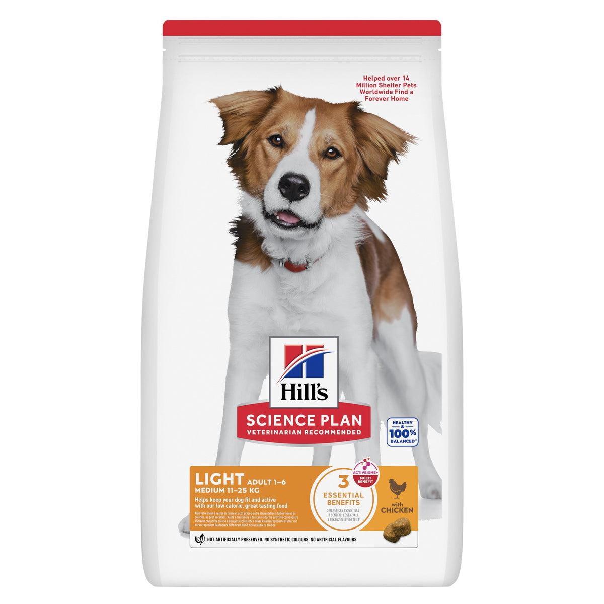 Science plan canine adult light midi chicken 12 kg