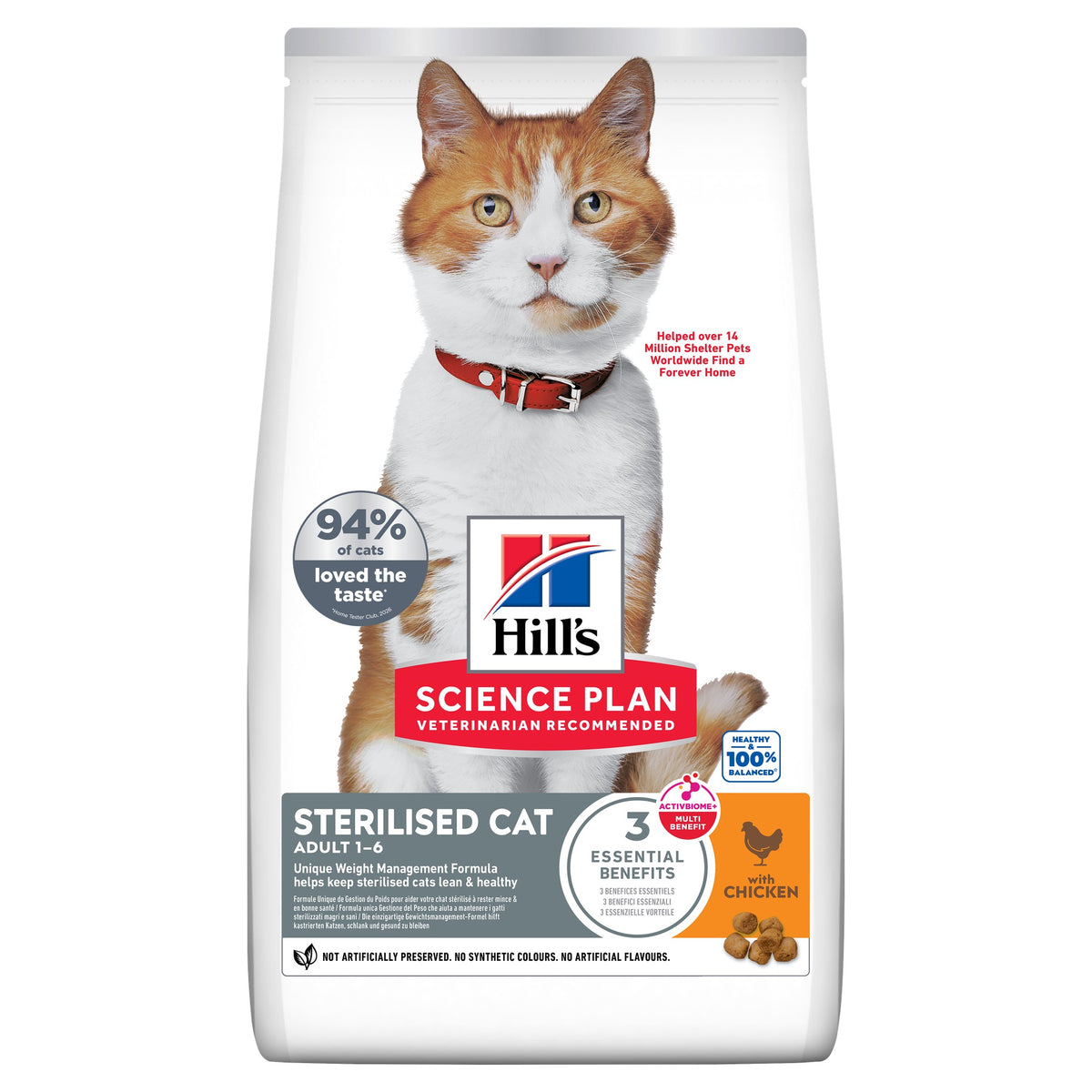 Science plan feline adult sterilized cat chicken 1,5 kg