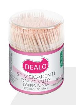 DEALO STUZZICADENTI BARATTOLO 400PEZZI - Scodinzolando