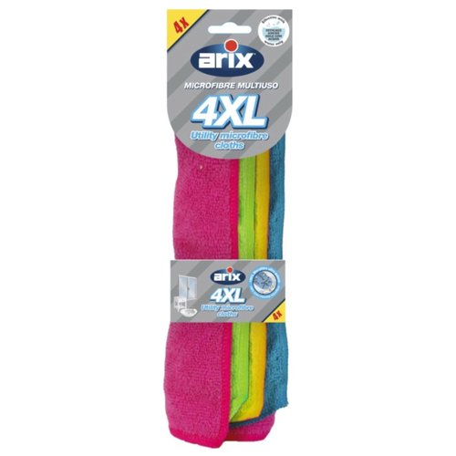 ARIX PANNO MULTIUSO MICROFIBRE 4XL COLOR 4PEZZI - Scodinzolando