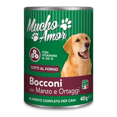 MUCHOAMOR Cane Bocconi 405gr Manzo e Ortaggi