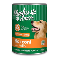 MUCHOAMOR Cane Bocconi 405gr Pollo