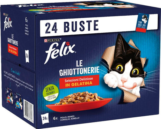 FELIX GHIOTT GATTO 24X85GR PO/MAN/CO/AGN