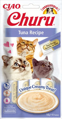 INABA GATTO SNACK CHURU CF. (4X14) GR RICETTA DI TONNO