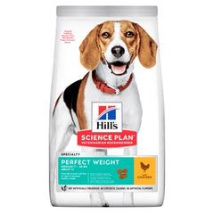 HILLS CANINE ADULT PERFECT WEIGHT MEDIUM CHICKEN 2 KG NEW