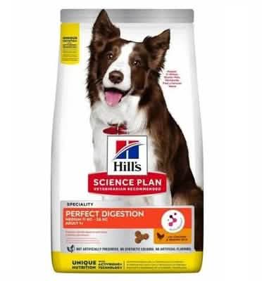 Hills Canine Perfect Digestion Adult Medium 12 kg - Alimentazione di Qualità per Cani
