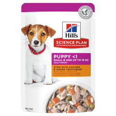 HILLS CANINE PUPPY SMALL&MINI SPEZZATINO POLLO & VERDURE 80 GR