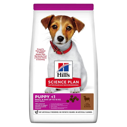 Hills Canine Puppy Small&Mini Agnello & Riso 1,5 kg - Nutrizione Ottimale per Cuccioli