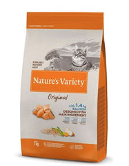 NATURES VARIETY GATTO ORIGINAL ADULTO STERILIZZATO SALMONE 7 KG