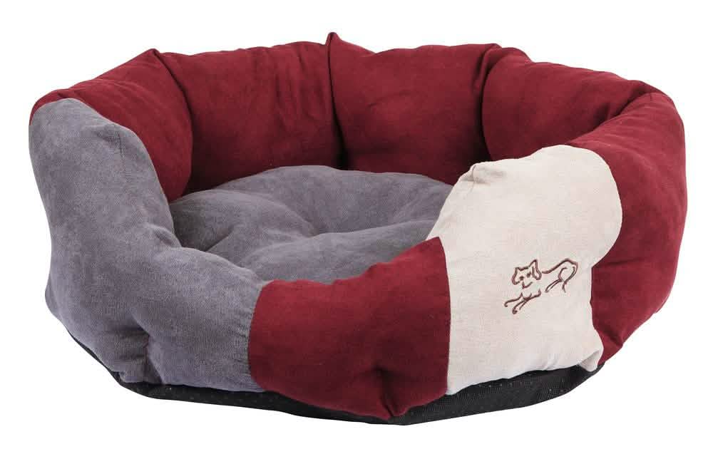 Cane Cuccia Letto Morbido Amelie 45x41 cm Bordeaux/Antracite