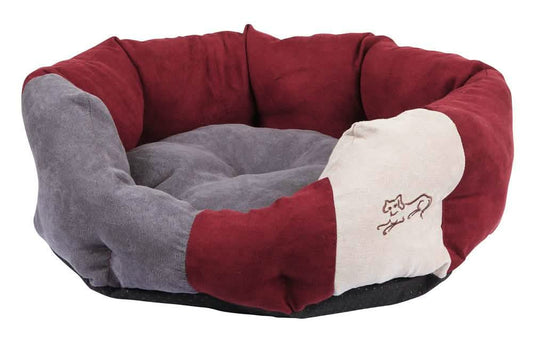 Cane Cuccia Letto Morbido Amelie 45x41 cm Bordeaux/Antracite