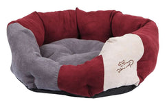 Cane Cuccia Letto Morbido Amelie 45x41 cm Bordeaux/Antracite
