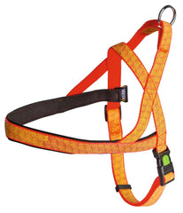 KERBL CANE PETTORINA NORVEGESE RIFLETTENTE 20 MM X 60-75 CM NERO/ARANCIO