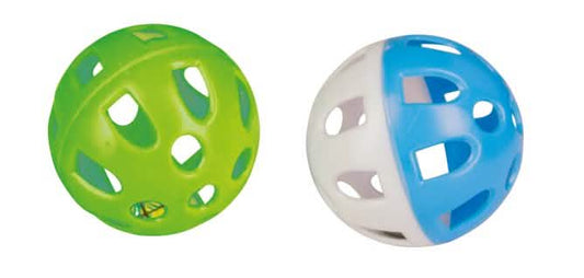 KERBL GATTO GIOCO PALLA IN PLASTICA CF. (2 PZ) 5 CM