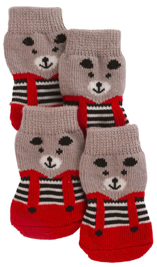 KERBL CANE CALZE BRUNO TG. M GRIGIO/ROSSO