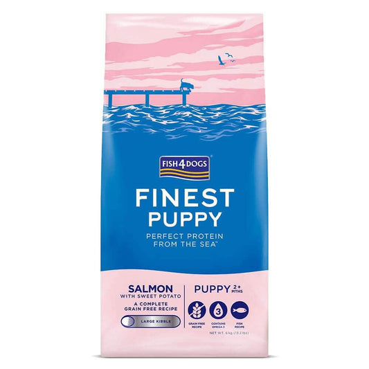FISH4DOGS CANE FINEST PUPPY SALMON LARGE 6 KG