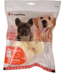 FLAMINGO CANE SNACK NATURE MUSO DI MAIALE CF. (4 PZ)