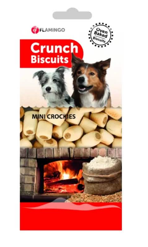 FLAMINGO CANE SNACK CRUNCH BISCOTTI MINI CROCKIES 500 GR