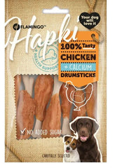 FLAMINGO CANE SNACK HAPKI OSSO DI CALCIO CON POLLO 85 GR