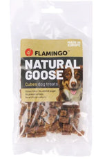 FLAMINGO CANE SNACK NATURE CUBETTI DI OCA 80 GR