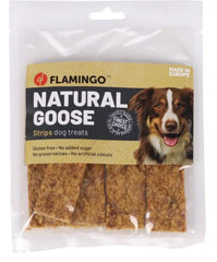 FLAMINGO CANE SNACK NATURE STRISCE DI OCA 100 GR