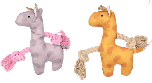 FLAMINGO CANE GIOCO PUPPY LOVE CERVO CON CORDA 16,5 CM