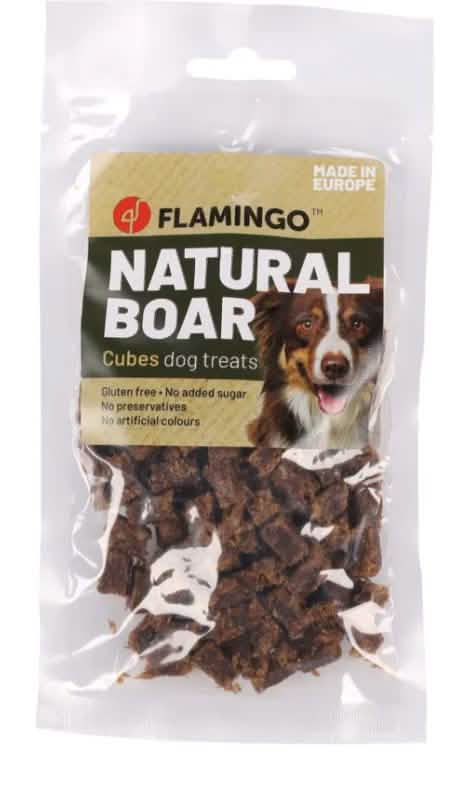 FLAMINGO CANE SNACK NATURE CUBETTI DI CINGHIALE 80 GR