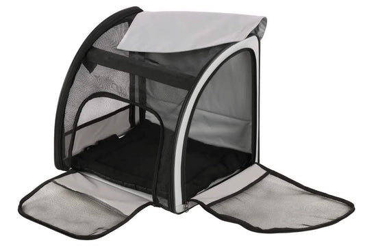 Trasportino per auto Flamingo Rey 45x38,5x41 cm - Grigio Chiaro