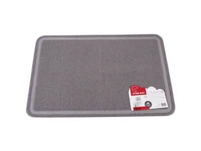 M-PETS GATTO TAPPETO LETTIERA PAW RETTANGOLARE 60X89 CM GRIGIO