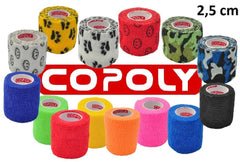 BENDA AUTOADERENTE COPOLY 2,5CM X 457CM COLORI MISTI