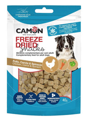 Snack Liofilizzati Camon Cane - Pollo, Carote e Spinaci 40 gr
