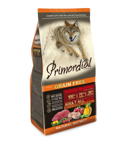 Primordial Cane Adulto Tutte le Razze Bufalo e Sgombro 2 kg