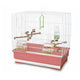 IMAC GABBIA IRENE 2 ZINCATO/ROSSO 45X27X43 CM
