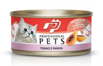 PET PROFESSIONAL GATTO ADULTO TONNO & PAPAYA LATTINA 70 GR