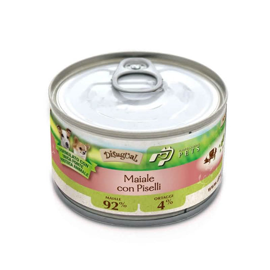 Cibo Umido per Cani PET PROFESSIONAL CANE Adulto Monoproteico Maiale & Piselli - Confezione da 150 gr