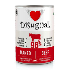 Cibo Umido Disugual Cane Adulto Monoproteico Manzo Lattina 400 g