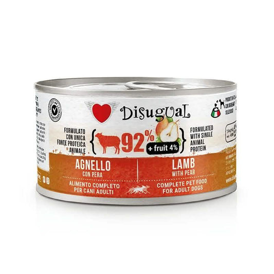 DISUGUAL CANE FRUIT ADULTO AGNELLO & PERA  LATTINA 150 GR