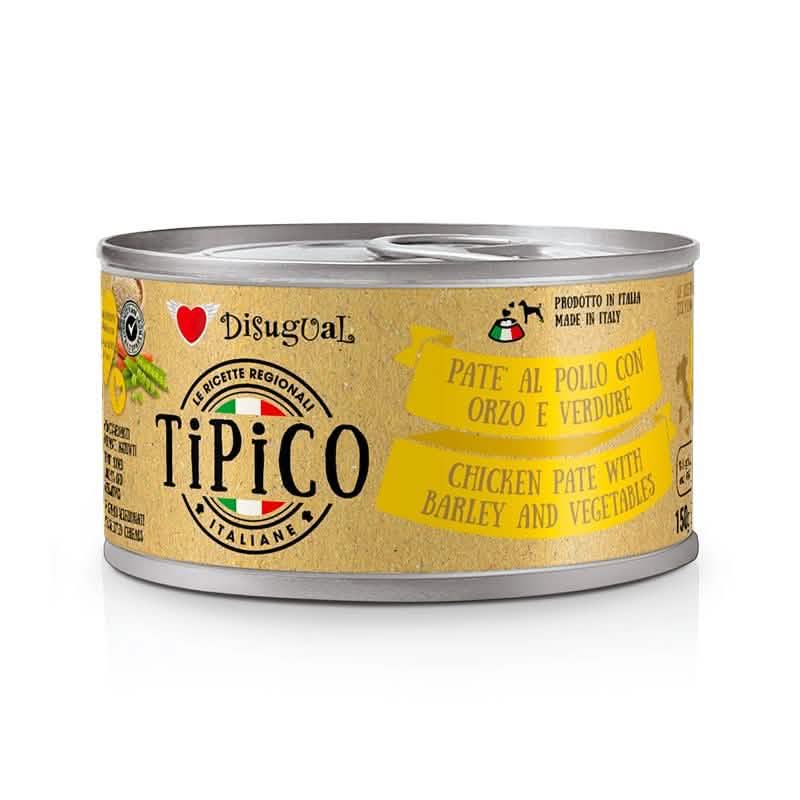 Disugual Cane Tipico Adulto Pollo, Orzo & Verdure Lattina 150 gr