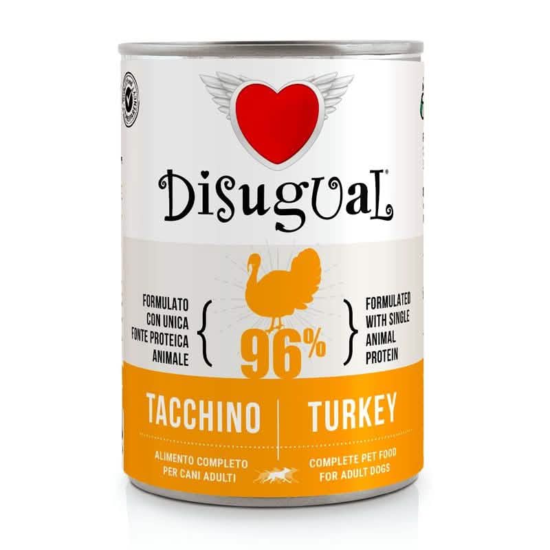 DISUGUAL Cane Adulto Monoproteico Tacchino Lattina 400 gr