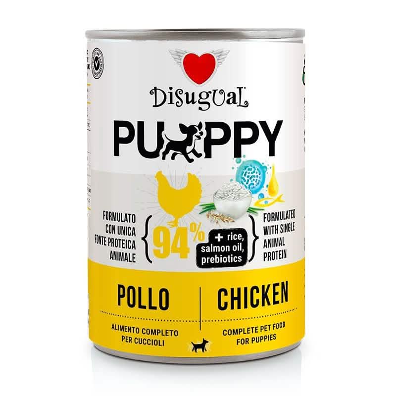 DISUGUAL Cane Puppy Monoproteico Pollo Lattina 400 gr