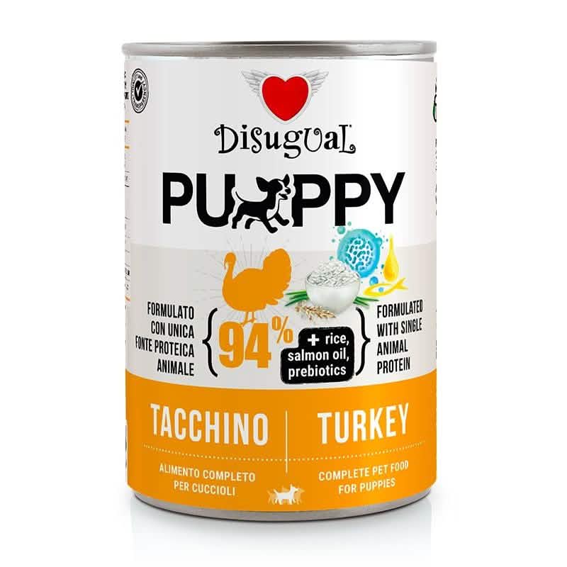 Disugual Cane Puppy Monoproteico Tacchino - Lattina da 400 gr