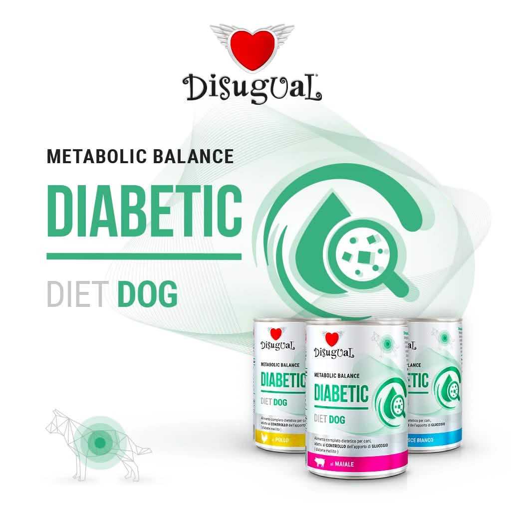 DISUGUAL CANE DIET DIABETIC PESCE BIANCO 400 GR