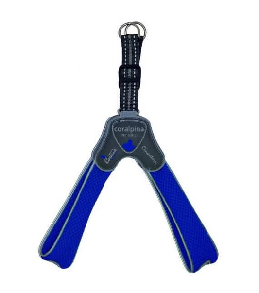 Pet Tracolla Coralpina Cane Pettorina 5Torri TG. 7 50-60 cm Blu Elettrico