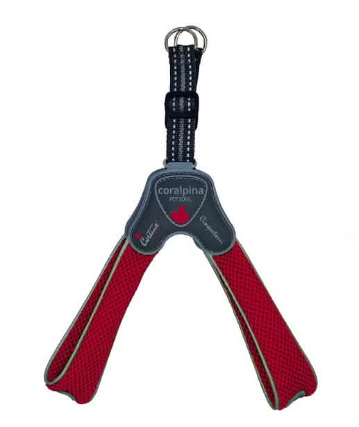 Cane Pettorina Coralpina 5Torri TG. 8 (60-70 cm) - Rosso