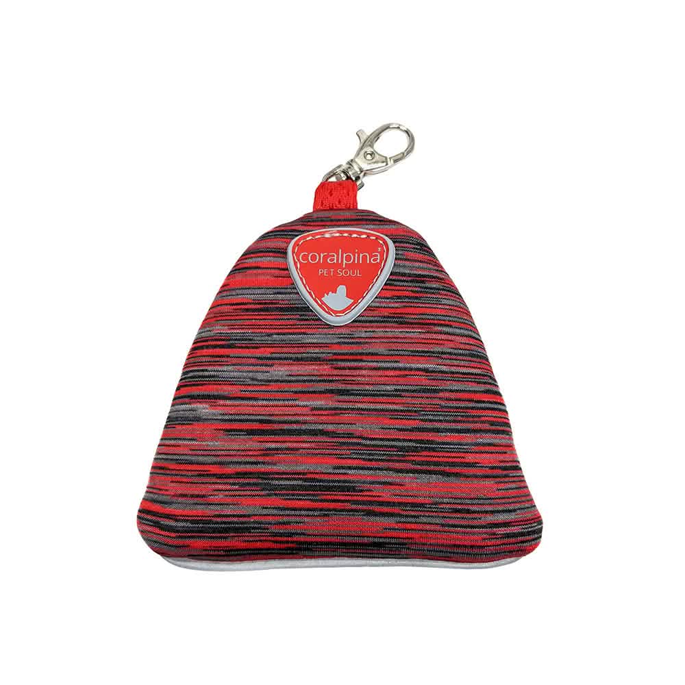 CORALPINA CANE PORTA SACCHETTI IGIENICI ZAINELLO POWERMIX ROSSO MELANGE
