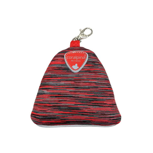 CORALPINA CANE PORTA SACCHETTI IGIENICI ZAINELLO POWERMIX ROSSO MELANGE